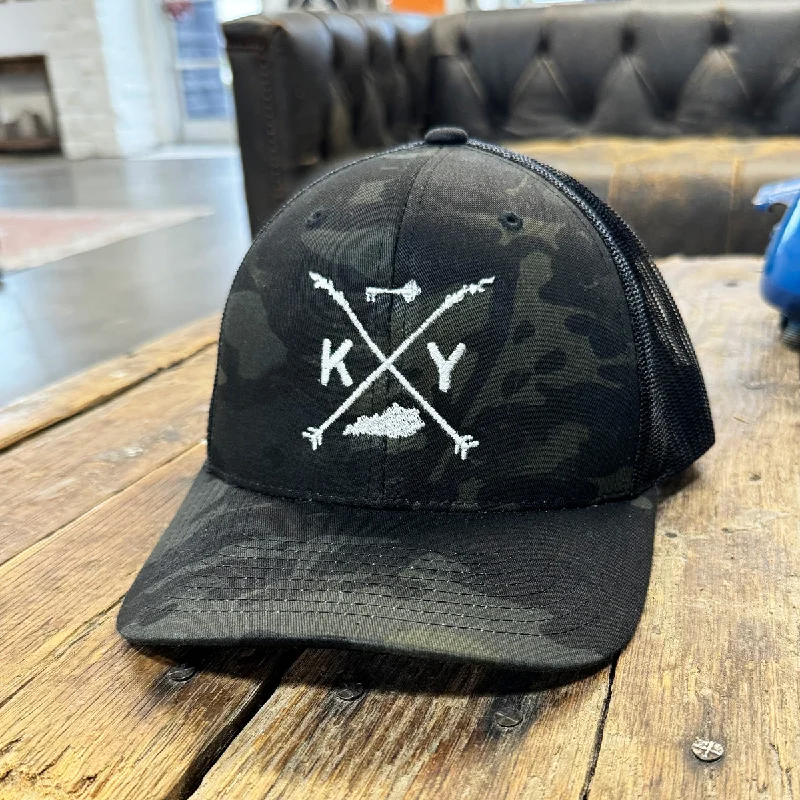 The Logo Trucker (Black Camo)