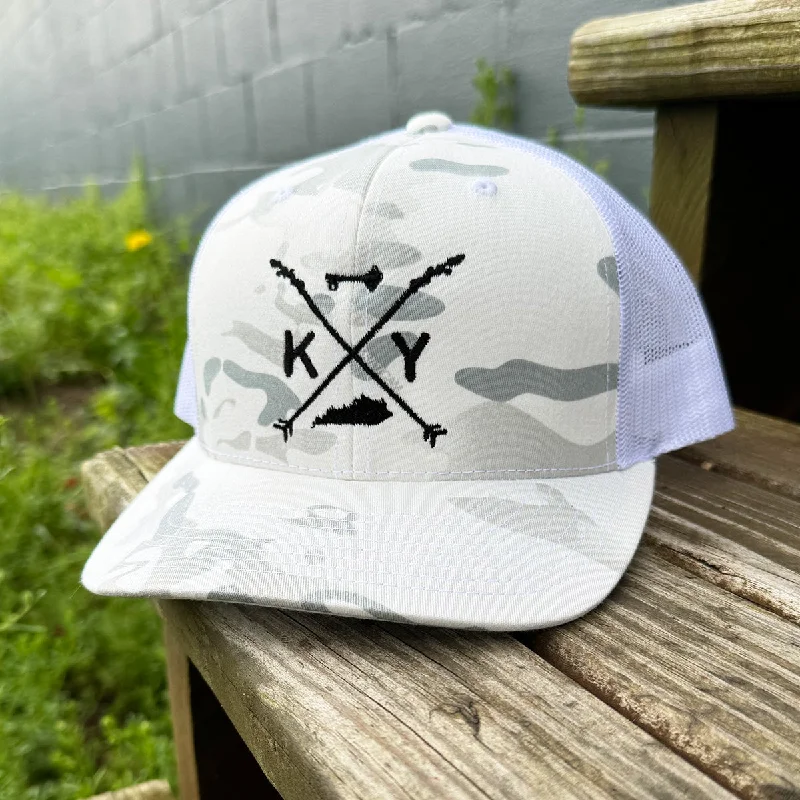 The Logo Trucker (White Camo)