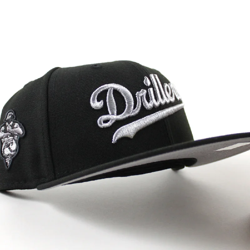 Tulsa Drillers Drillers Patch New Era 59Fifty Fitted Hat (Black Gray Under Brim)