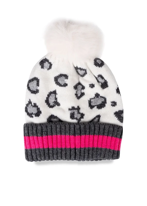 Babe Pom Pom Hat White - FINAL SALE