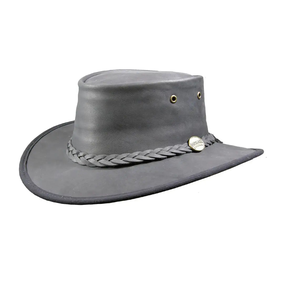 Barmah Bronco Foldaway Leather Hat