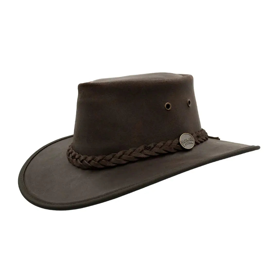 Barmah Squashy Oiled Leather Hat