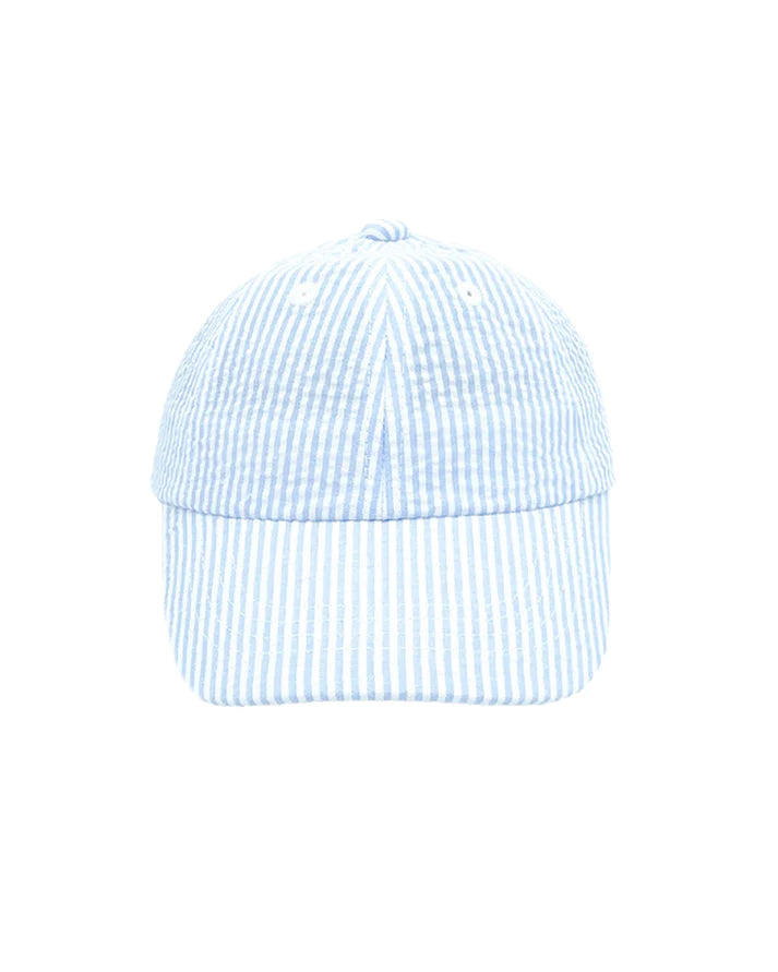 Baseball Blue Seersucker Hat