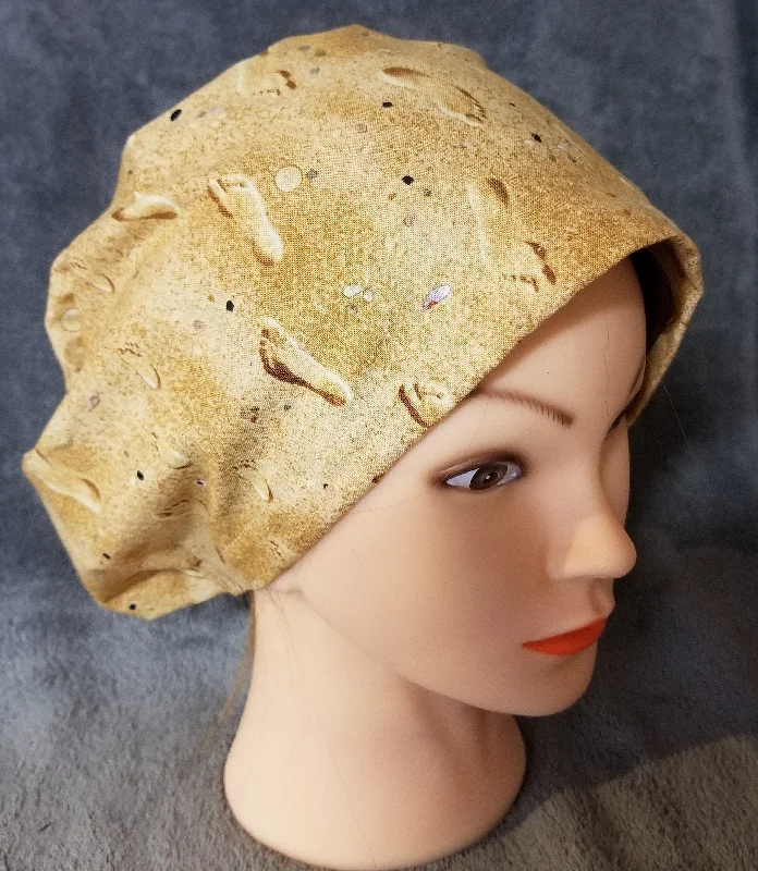 Footsteps in the Sand Pixie Style Scrub Cap