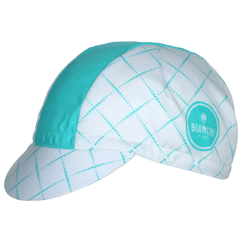 Bianchi Cycling Cap - White Check