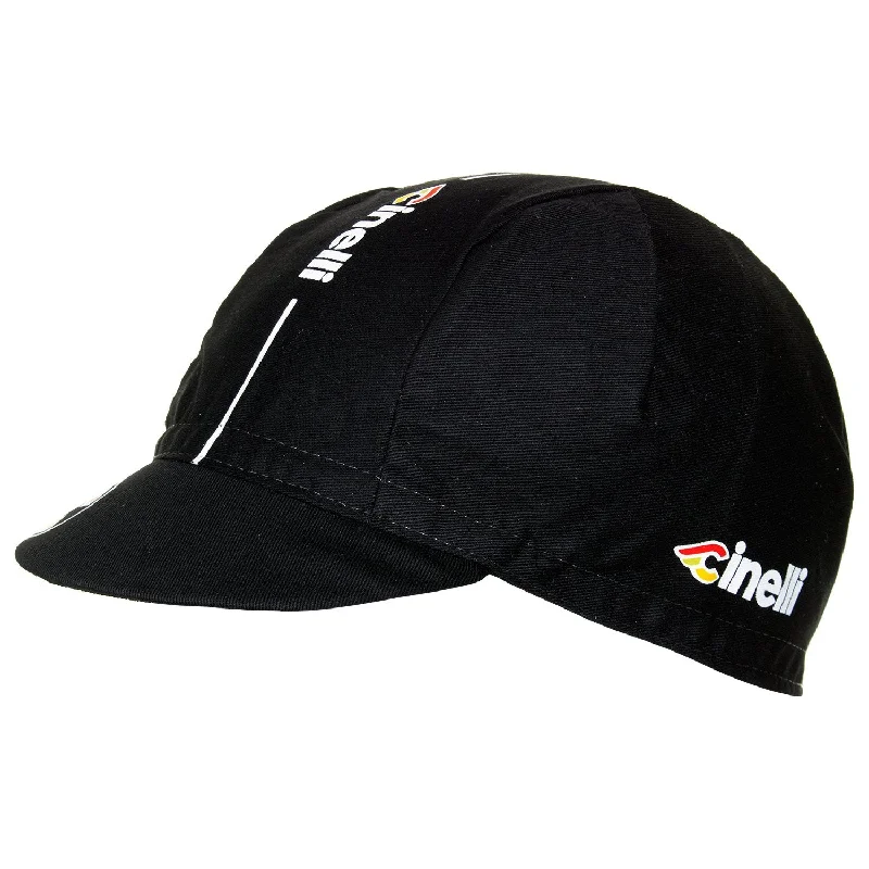 Cinelli Supercorsa Black Cotton Cycling Cap