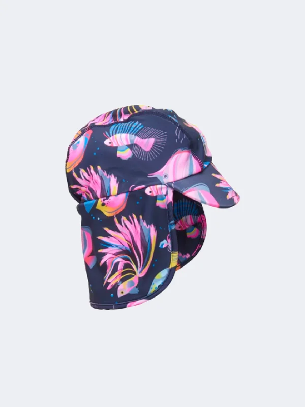 Color Kids Aop Diva Unisex Beach Swim Cap Navy Blue/Pink