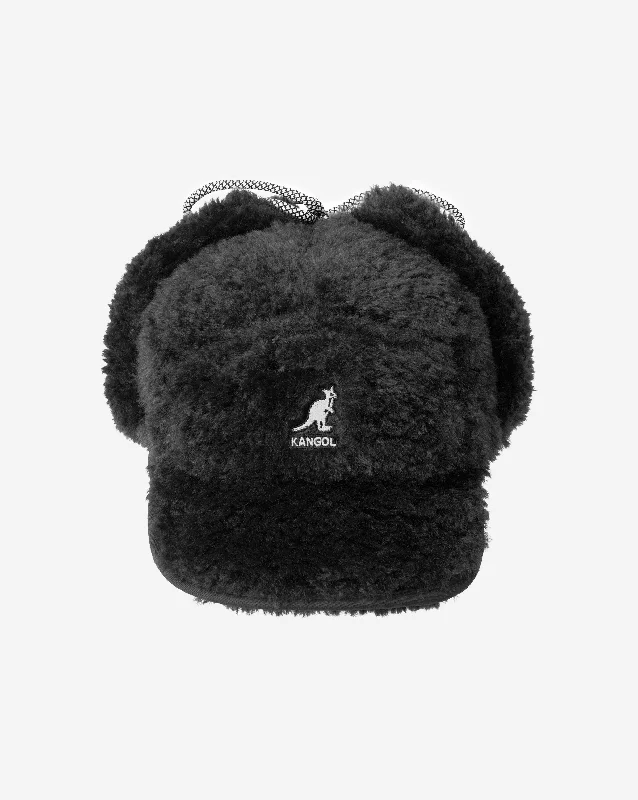 Faux Shearling Utility Flap Cap