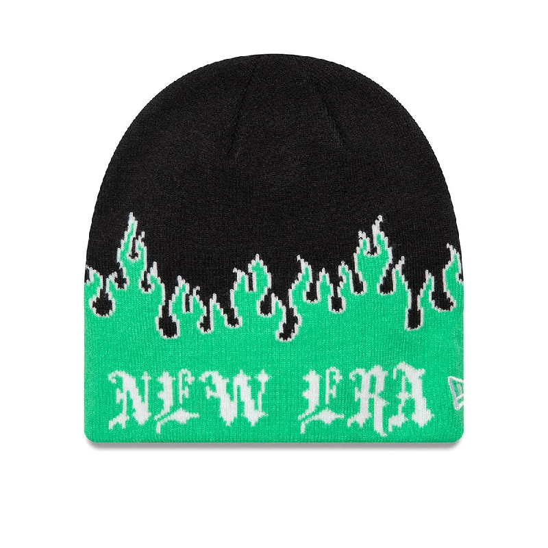 New Era Green Flames Knit