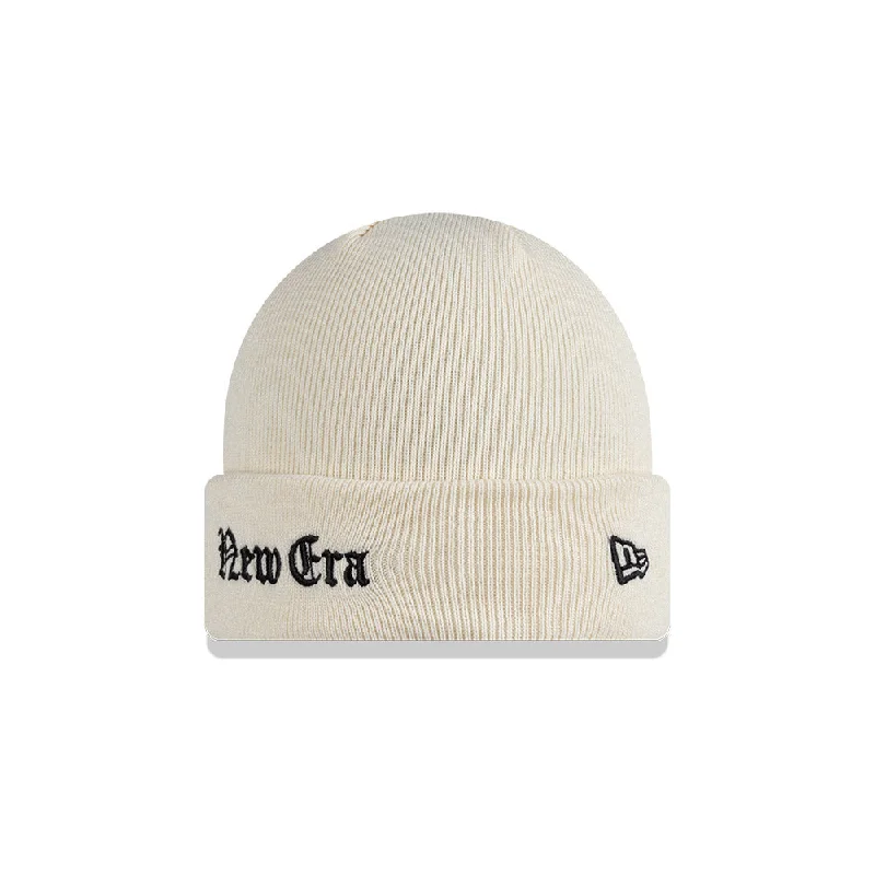 New Era Old English Knit Blanco