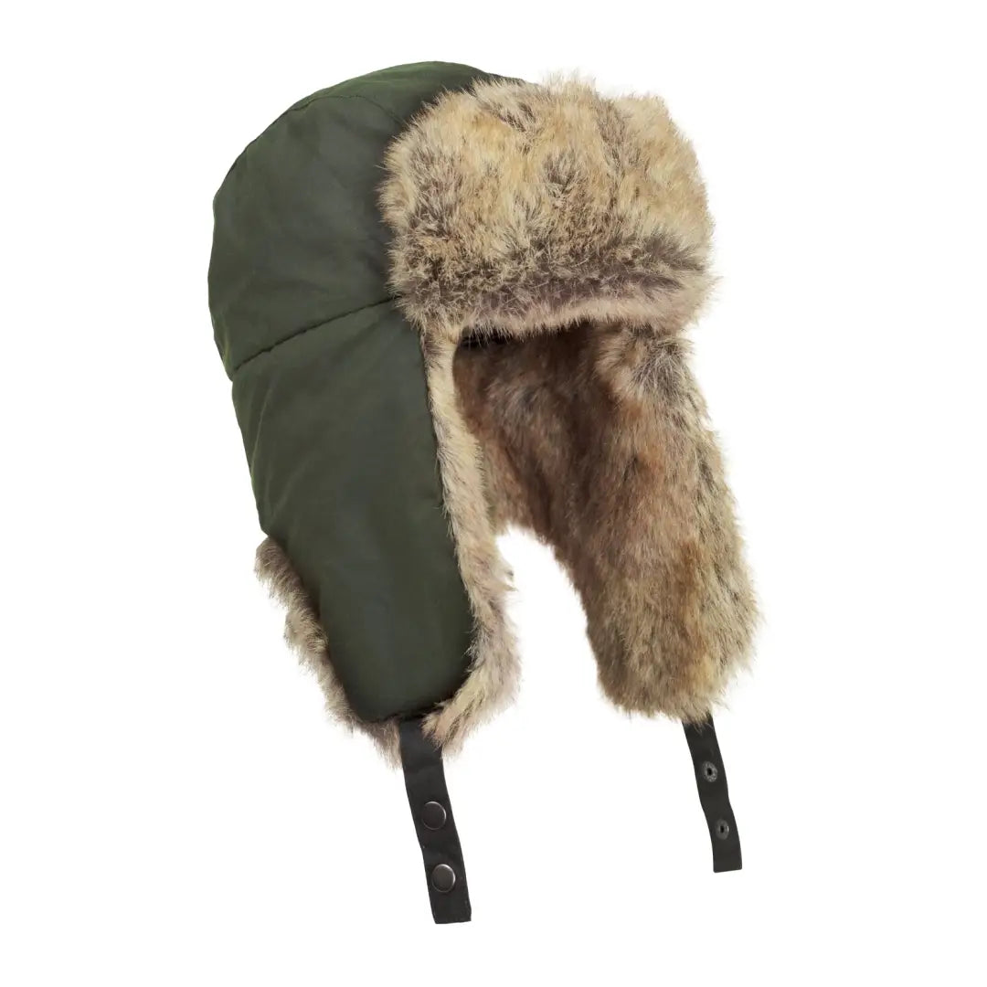 New Forest Wax Trapper Hat Olive