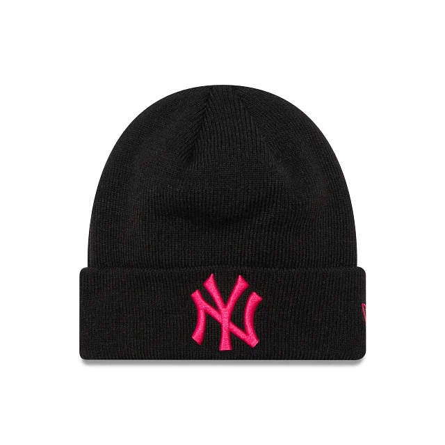 New York Yankees MLB League Essentials Pink Logo Knit para Niña o Niño