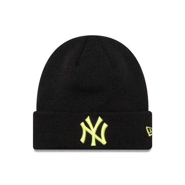 New York Yankees MLB League Essentials Yellow Logo Knit para Niña o Niño