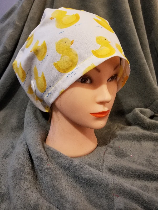 Rubber Ducky Pixie Scrub Cap,  Euro style scrub cap