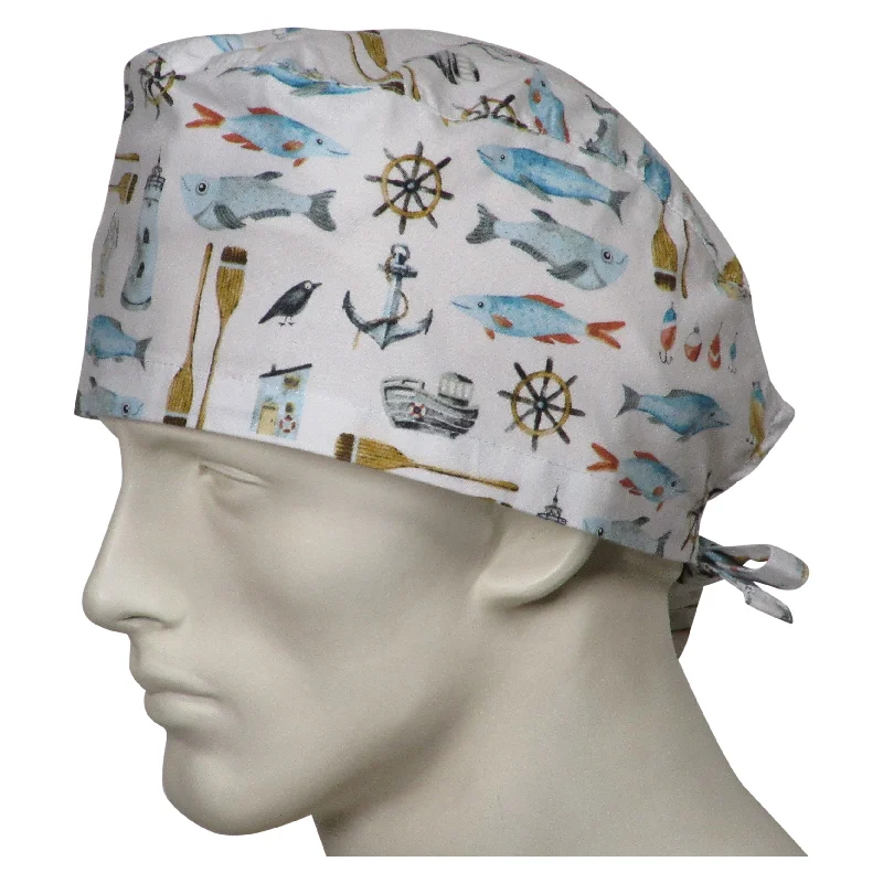 Modern Classic Scrub Caps Block Island