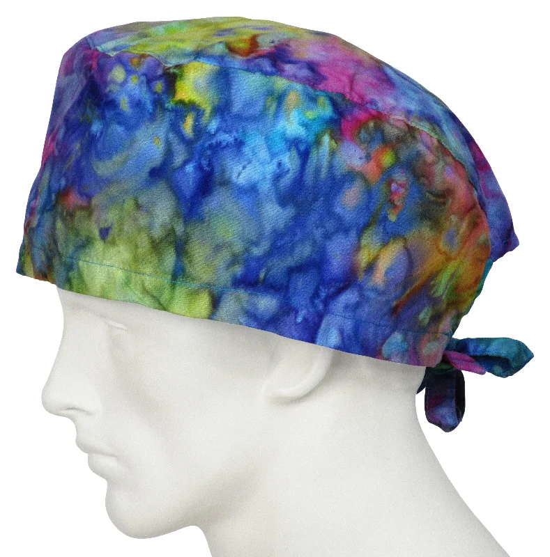 XL Scrub Surgical Cap Tie Dye