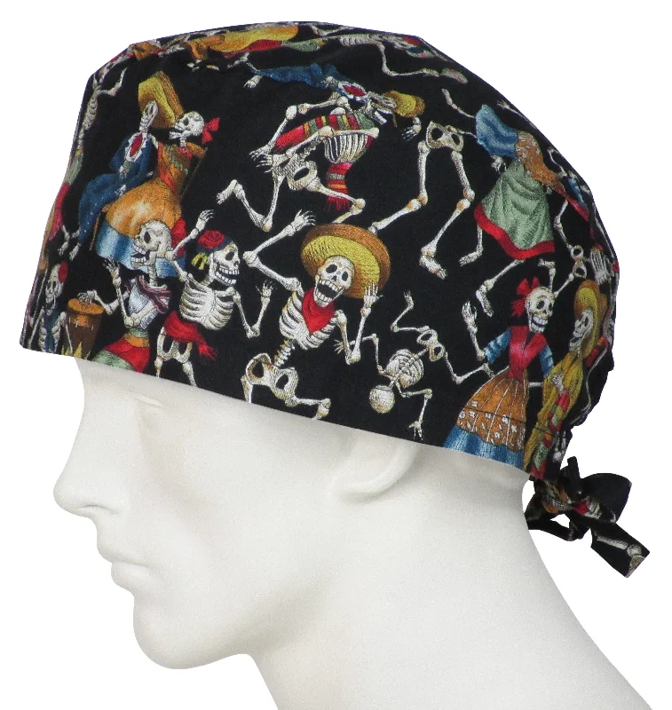 XL Scrub Hats Fiesta De Los Muertos