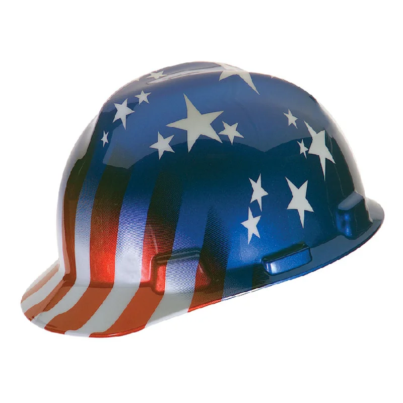 MSA V-Gard Stars and Stripes Cap Hard Hat #10052945