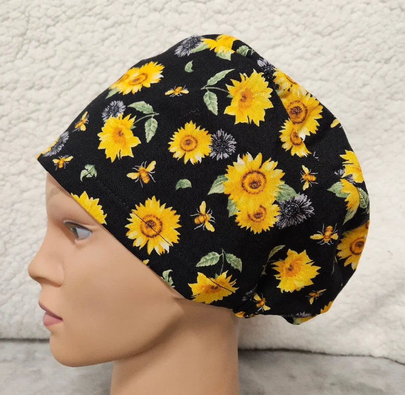 Sunflower Pixie Style Scrub Cap