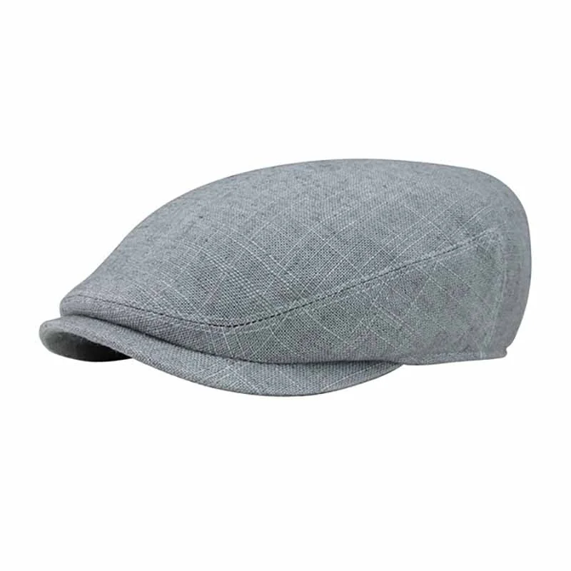 Textured Linen and Cotton Blend Ivy Cap - Mega Cap