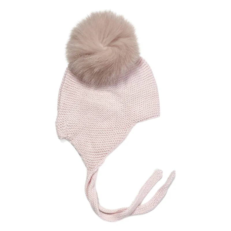 Tie Hat Pink w/ Pom