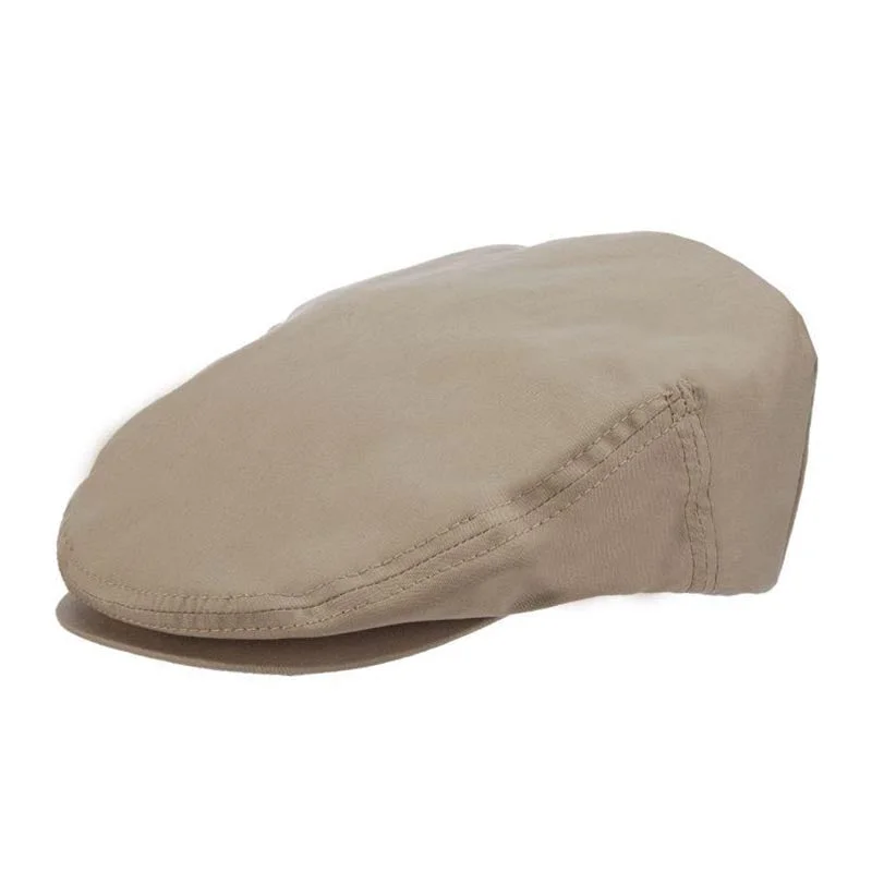 Water Repellent Cotton Blend Rain Flat Cap up to 2XL - Stetson Hat