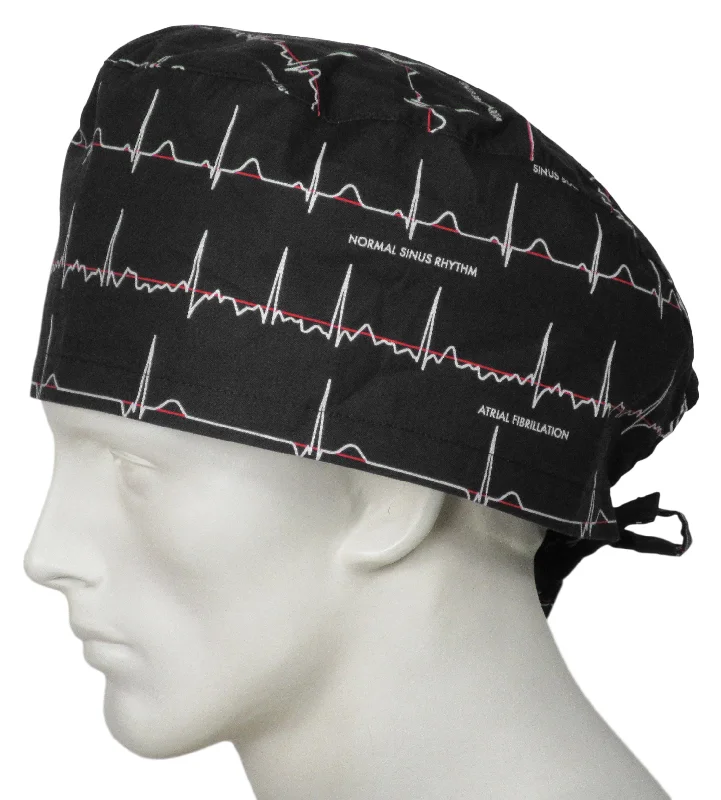 XL Scrub Caps Electrocardiogram