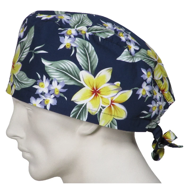 XL Scrub Caps Island Flowers