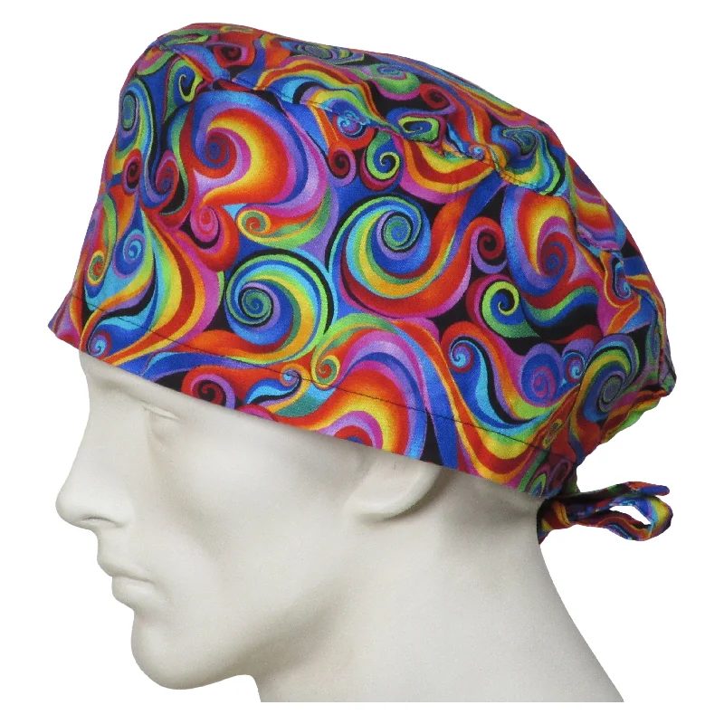 XL Scrub Caps Magic Swirls