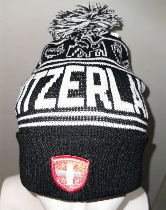 WINTER CAP SWISS COW BLACK - 20233900254