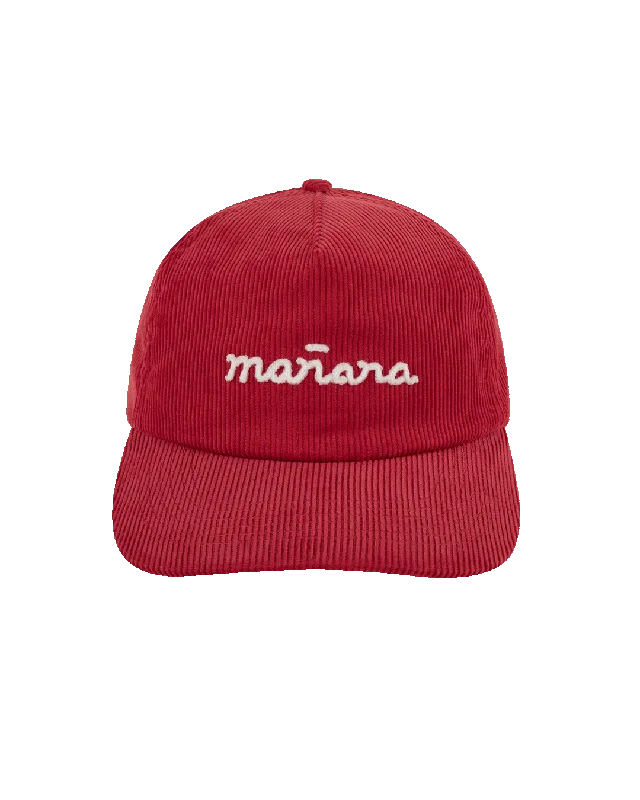 Corduroy Cap - Red