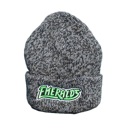 Eugene Emeralds Outdoor Cap Black Knit Beanie