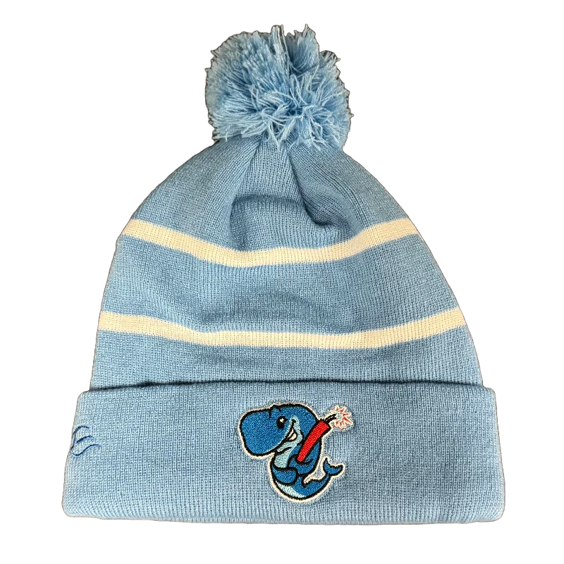 Eugene Emeralds Exploding Whales Outdoor Cap Light Blue Beanie