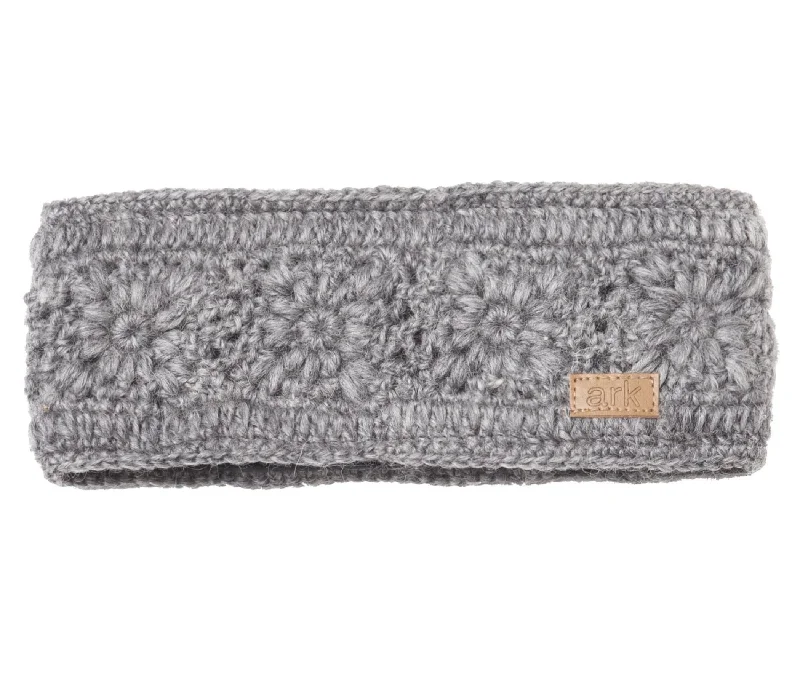 Grey Head Band, Wool Head band, head wrap,  Womens Headwrap,