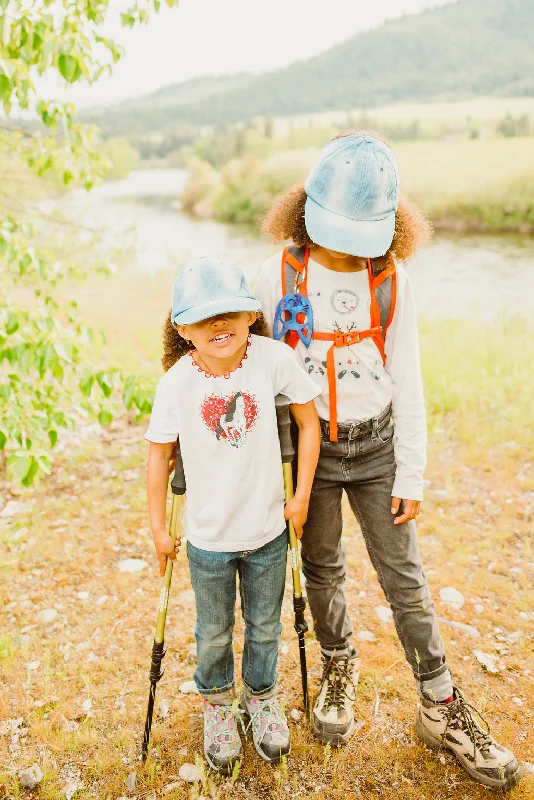 Kids Satin Lined Culture Cap - Denim