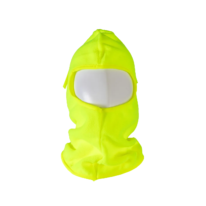 LMSK-S1 Balaclava Fleece Head Wear Ski Mask & Hardhat Liner, Lime, One Size