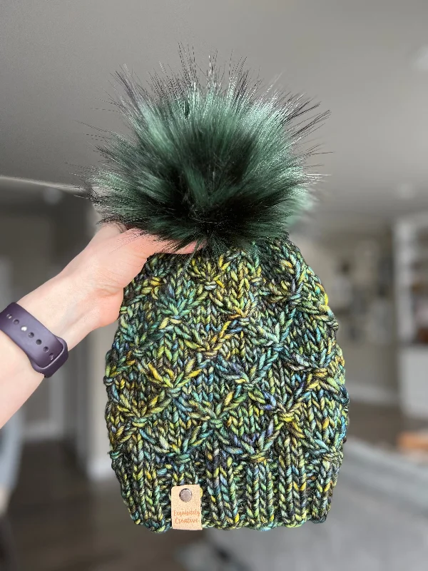 Luxury Adult Halau Beanie in Hojas