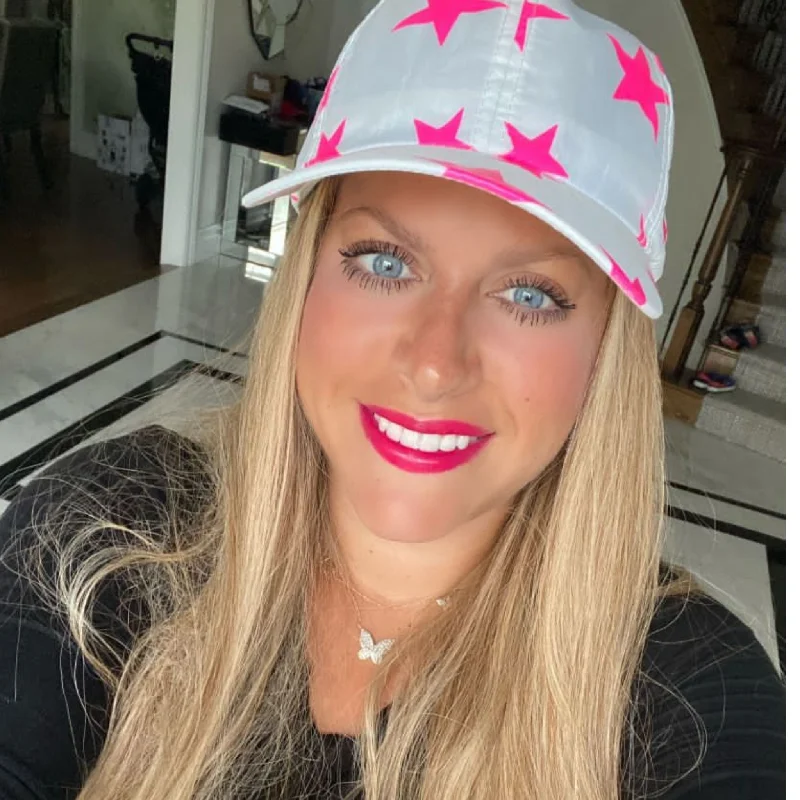 Neon Pink Dri-Fit Star Cap by Nicsessories