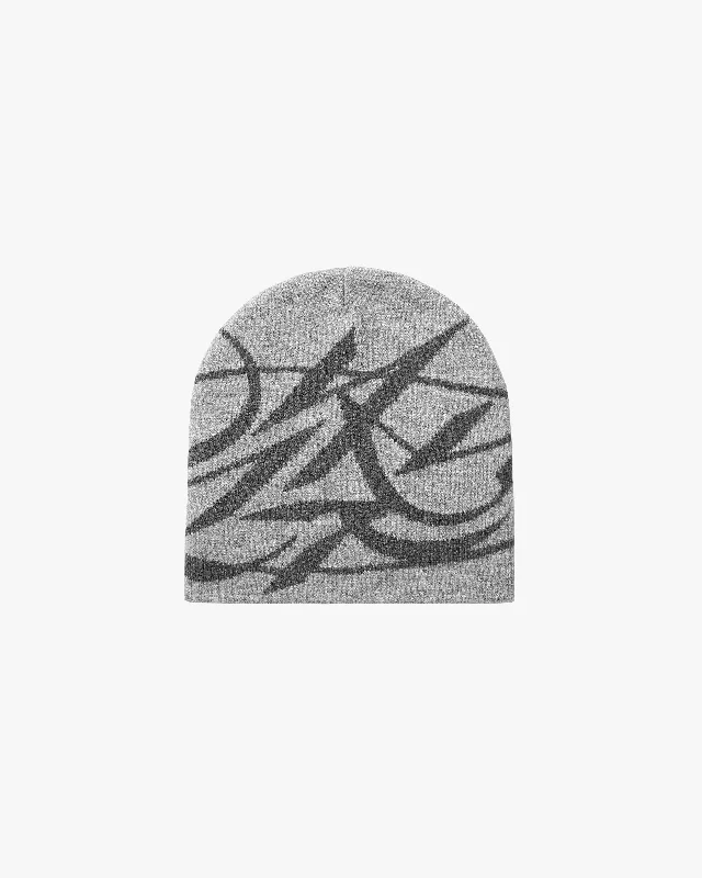 SCRIPT LOGO BEANIE - GREY